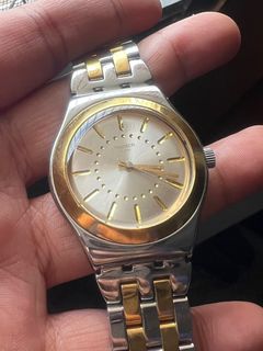Swatch goldensilver hotsell