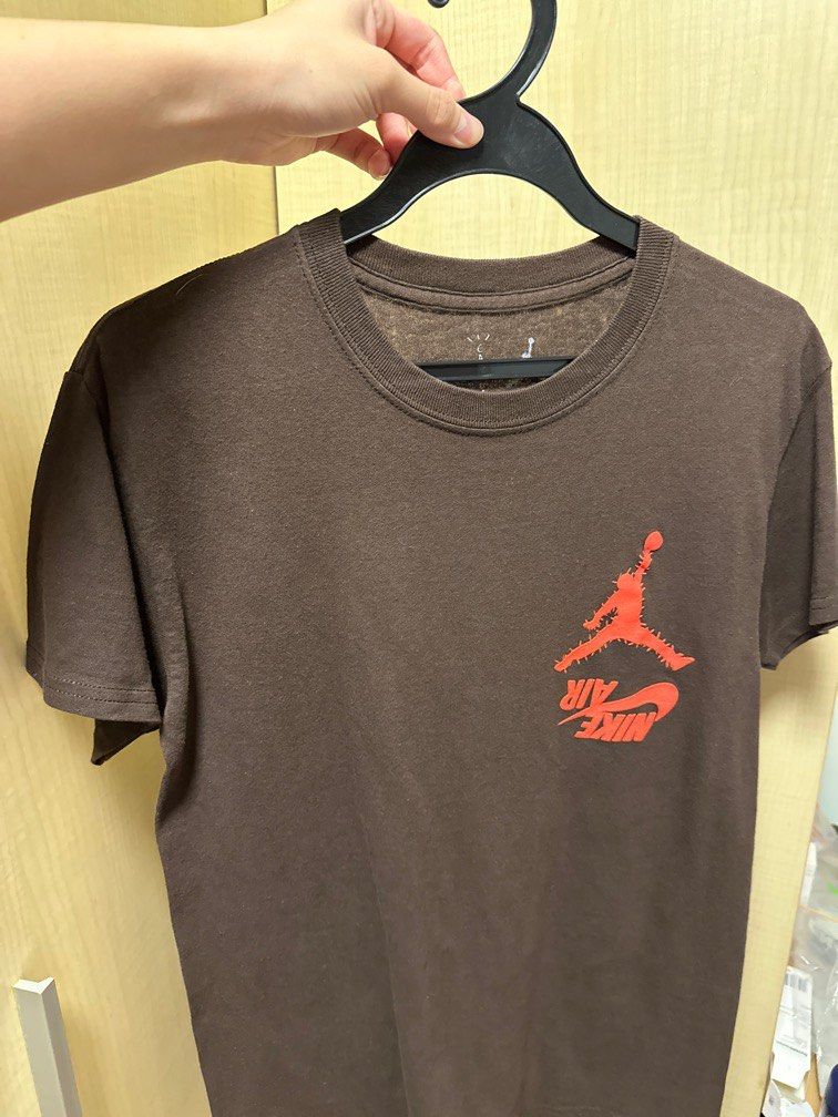 travis scott jordan cactus jack highest t shirt brown