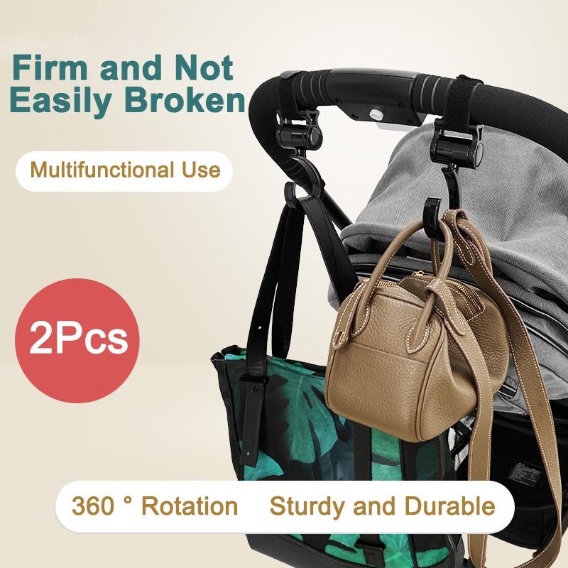 Trolley Hook Baby Stroller Universal Hook 360° Degree Rotation