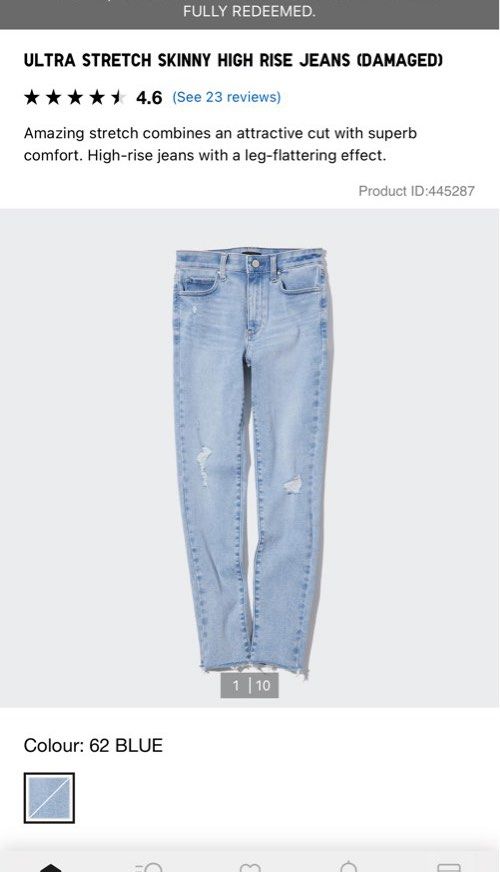 Uniqlo skinny tapered high ultra stretch on sale