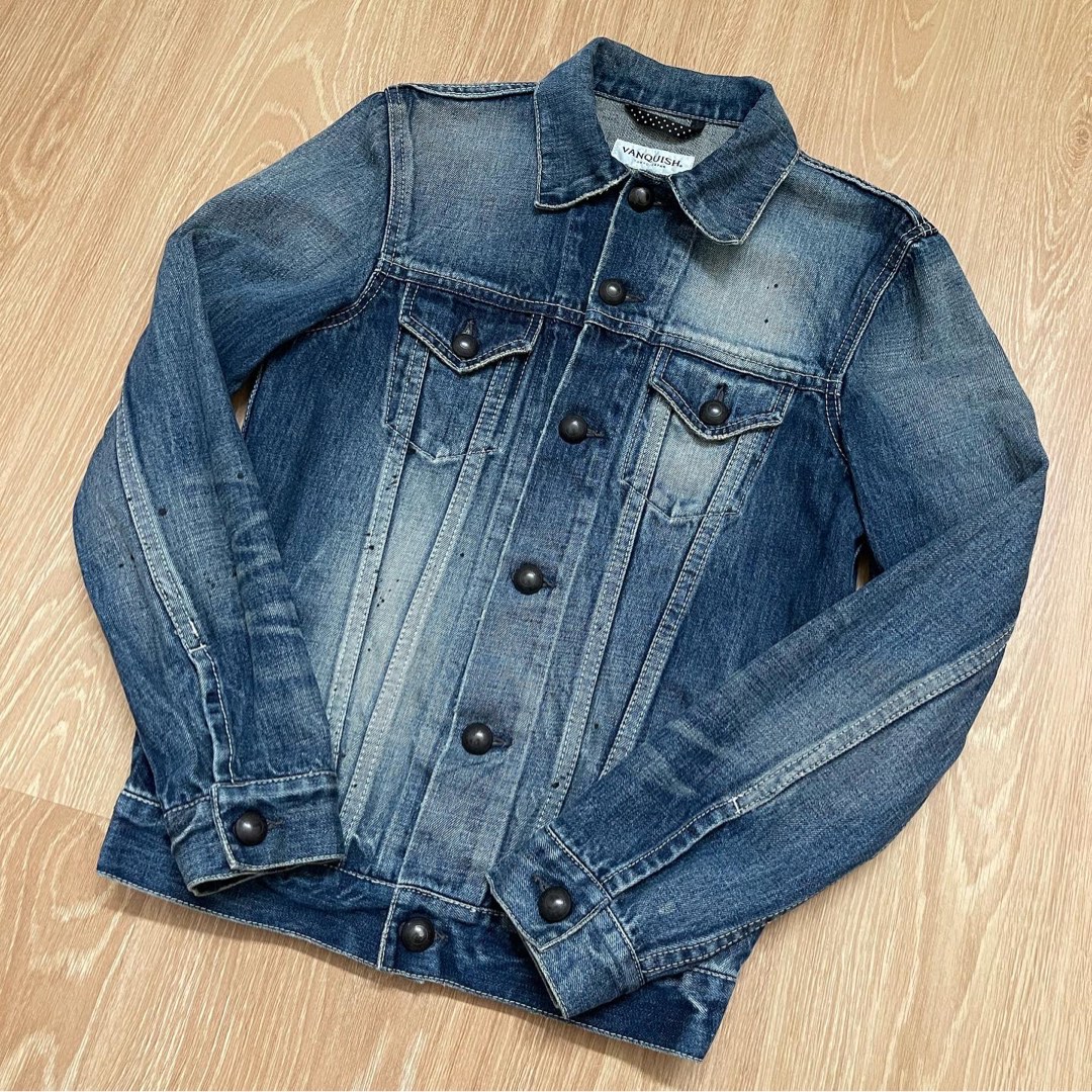 ジャケット・アウター vanquish japanese label denim jacket y2k vanquish japanese label denim jacket y2k