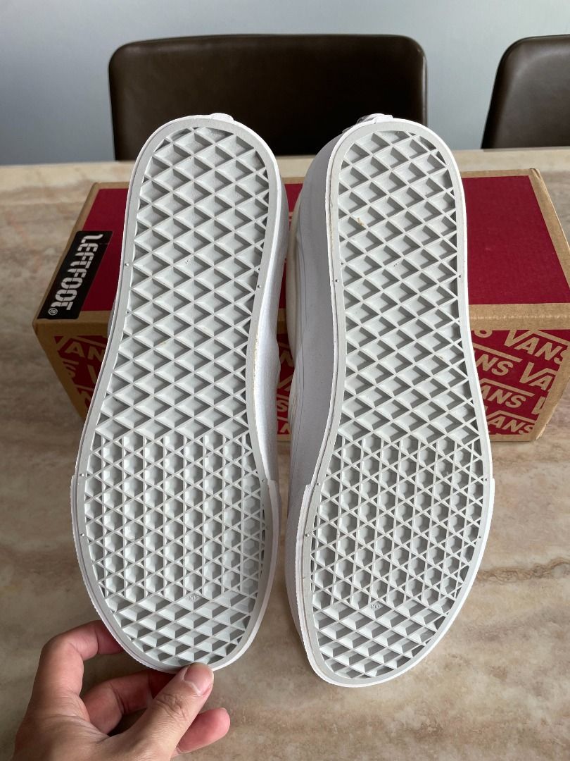 White vans slip on sale
