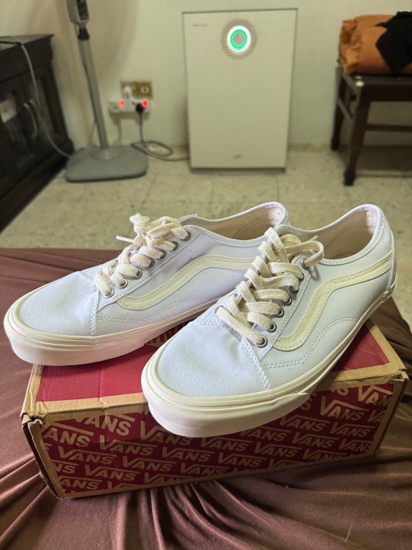 Woven check best sale old skool vans