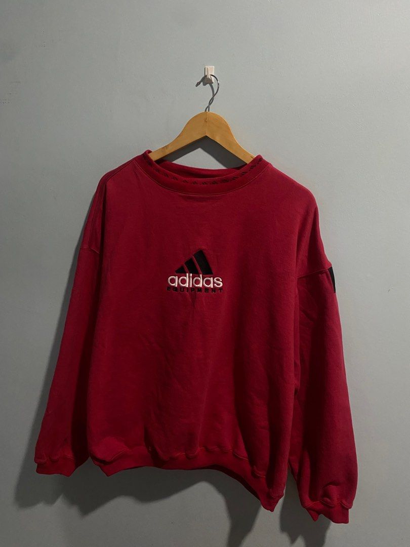 Adidas equipment rare hotsell 90s embroidered sweatshir