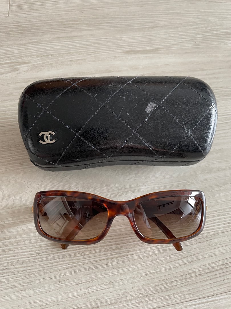 Sunglasses: Cat Eye Sunglasses, acetate & tweed — Fashion | CHANEL