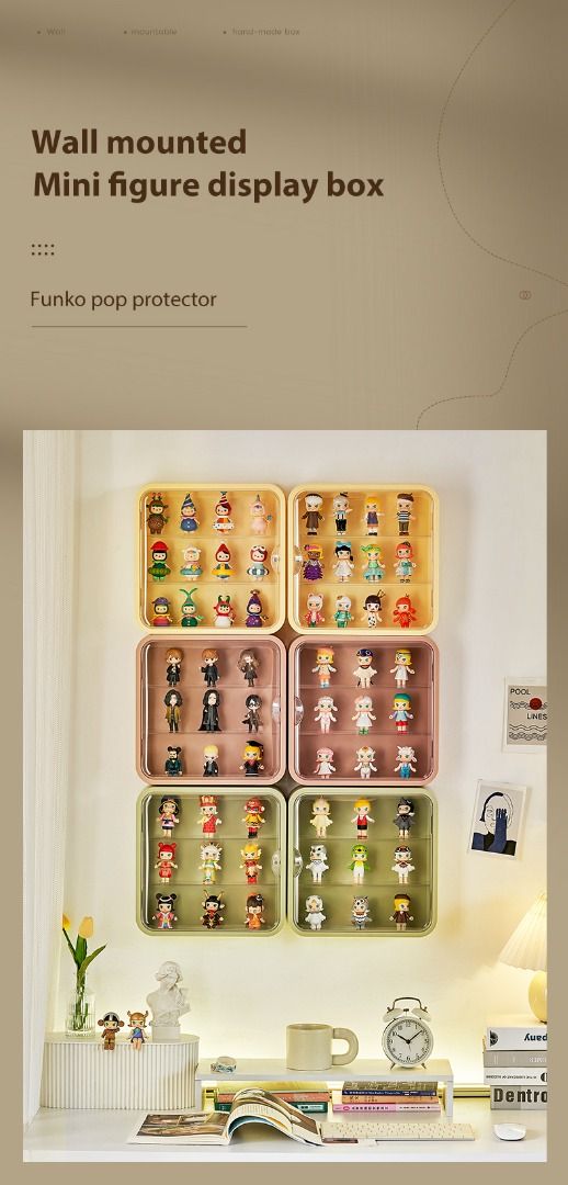 Wall-Mounted Acrylic display case | Wall mount display | Toy Organizer ...
