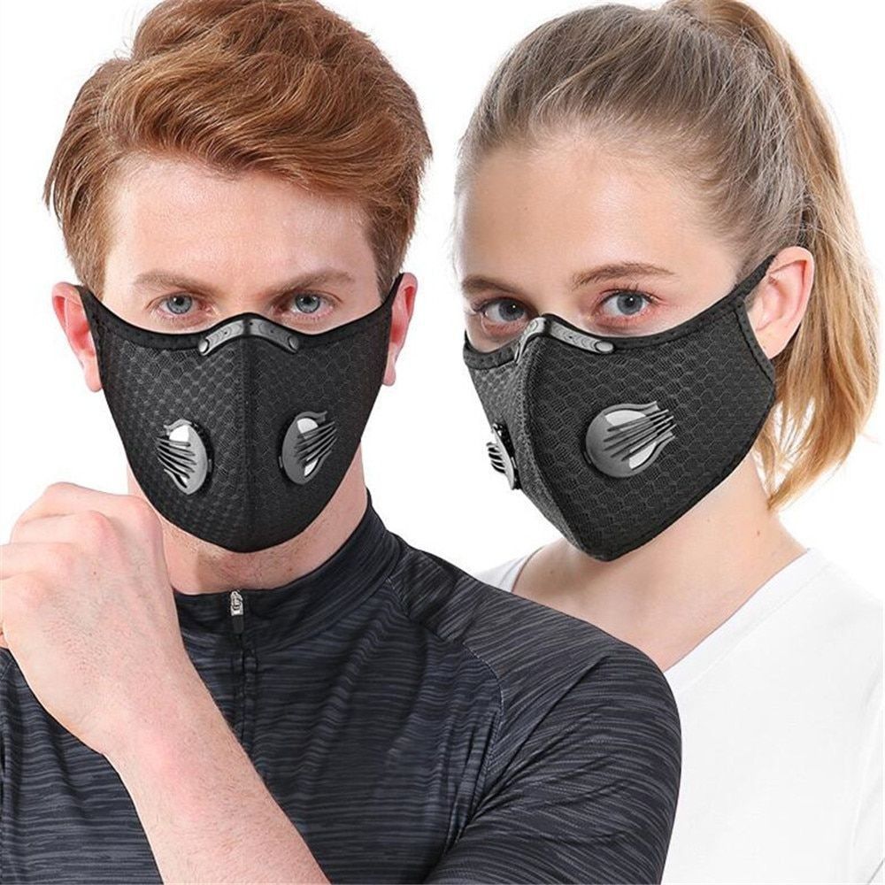 Buy Sport Face Mask With Filter KN95 Activated Carbon PM 2.5 Anti