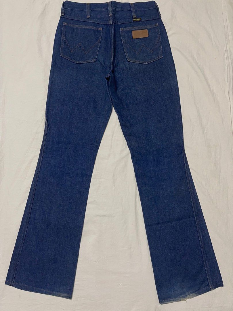 Vintage 70's Men's Wrangler Bell Bottom Flare Jeans, Talon Zipper, USA,  Size 34 