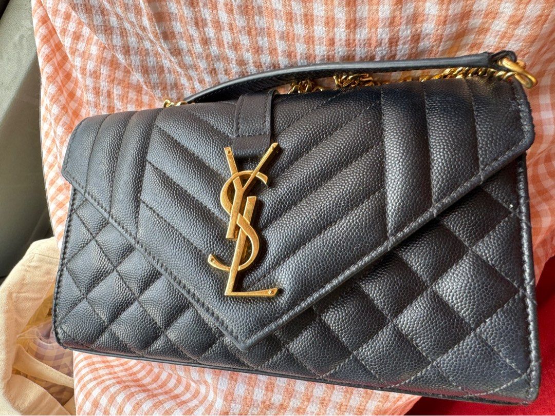 YSL small quited sling bag Luxury Bags Wallets on Carousell