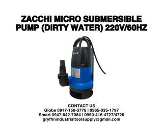 ZACCHI MICRO SUBMERSIBLE PUMP (DIRTY WATER) 220V60HZ