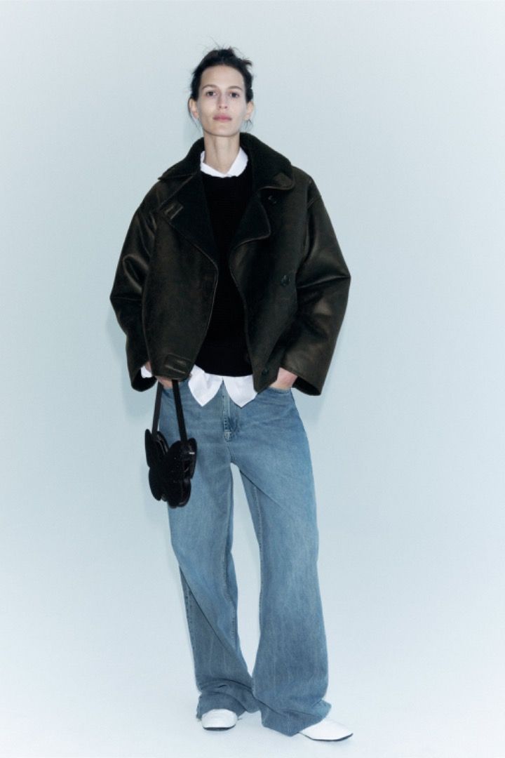 Double sided coat zara store