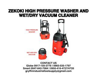 ZEKOKI HIGH PRESSURE WASHER AND WETDRY VACUUM CLEANER