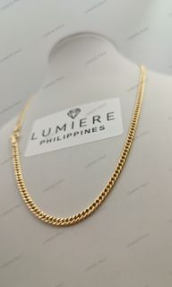8Cut Choker Necklace | 15.5 Inches | 2.8MM | 18K | SDG | Yellow Gold