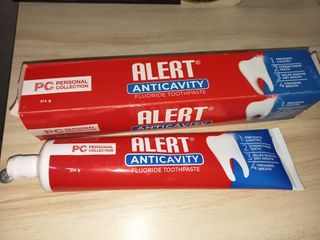 Alert anti cavity flouride toothpaste