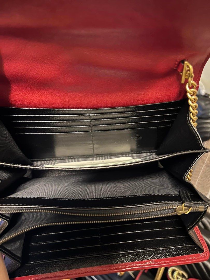 Authentic Gucci Marmont WOC (Category: Luxury Bags & Wallets) located in Las Pinas. Submitted by danechanel (Listing ID 1286902662, Image 3). Description: Authentic Gucci Marmont WOC with dustbag and care cards.Last picture for reference only..