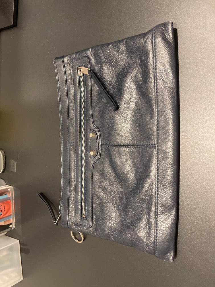 balenciaga green clutch