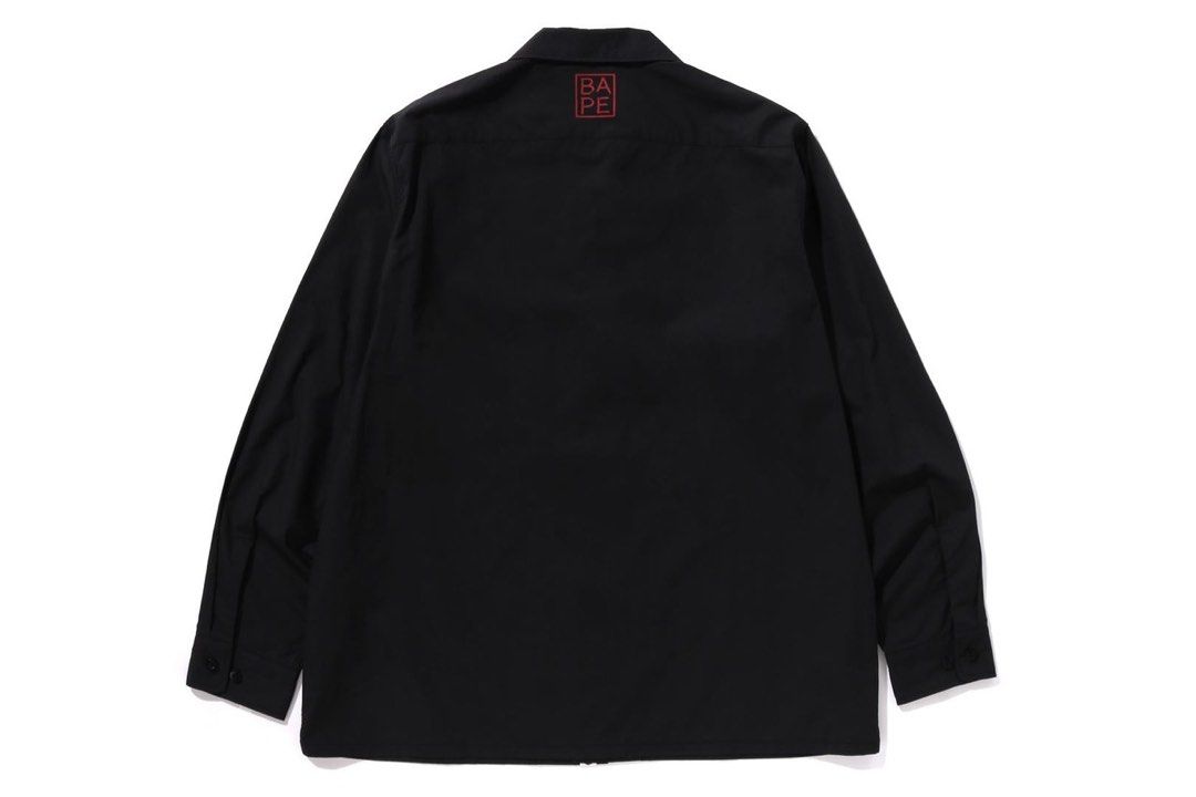 BAPE JAPAN CULTURE TIGER AND DRAGON OPEN COLLAR SHIRT, Men's