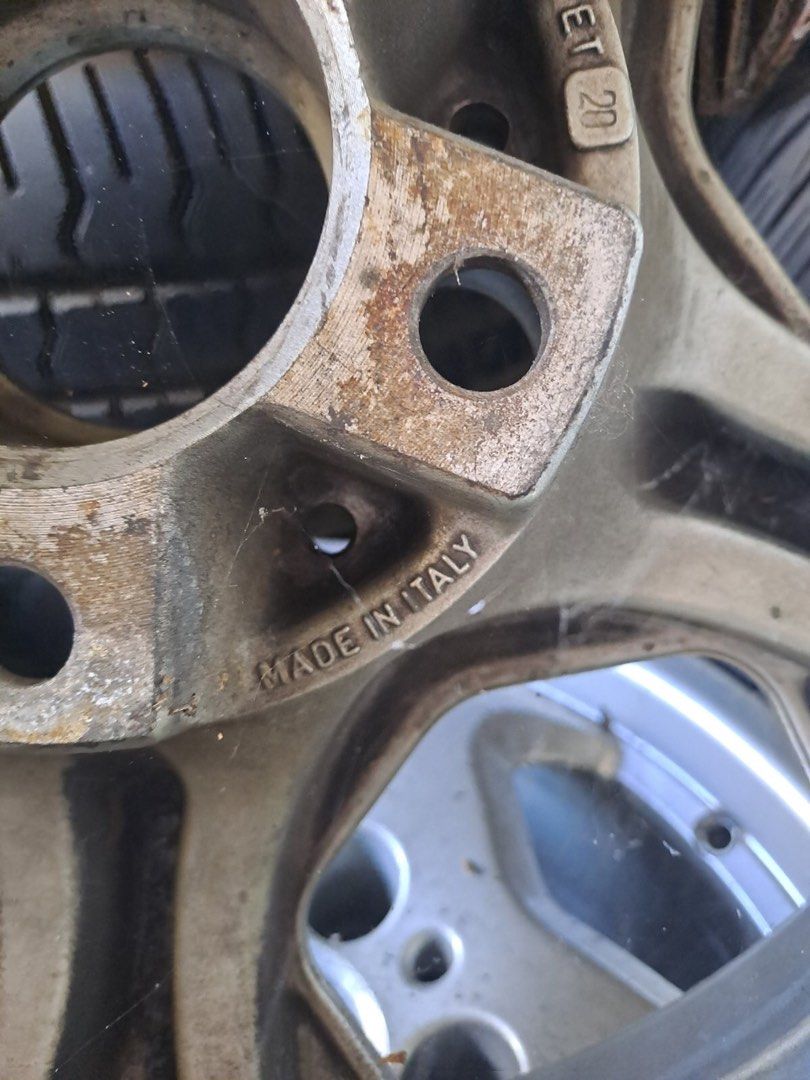 BMW original rims size 16 (Category: Mags and Tires) located in Quezon City. Submitted by sunlaymac (Listing ID 1286909353, Image 3). Description: As is Set of 4 Size 16 . Description of width in photos.