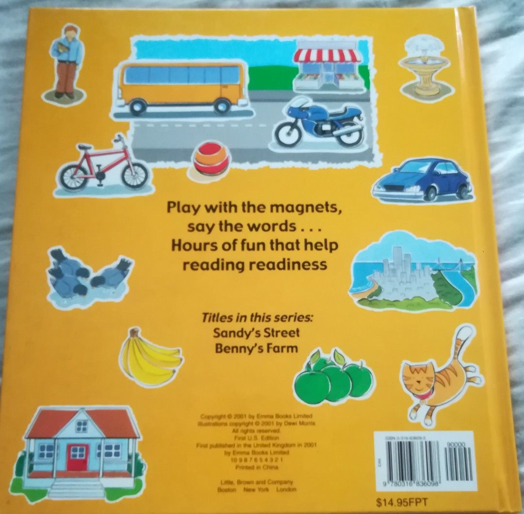 Build a Picture Sandy's Street (Category: Children's Books) located in Manila. Submitted by groovy.groovy (Listing ID 1286974279, Image 2). Description: Build a Picture: Sandy’s Street (Magnetic Board Book) 📚 Like New | Complete with 45 magnetic stickers Let your child explore Sandy’s colorful neighborhood! This fun and interactive magnetic board book lets kids build their own street scenes using 45 reusable magnetic stickers. Great for developi
