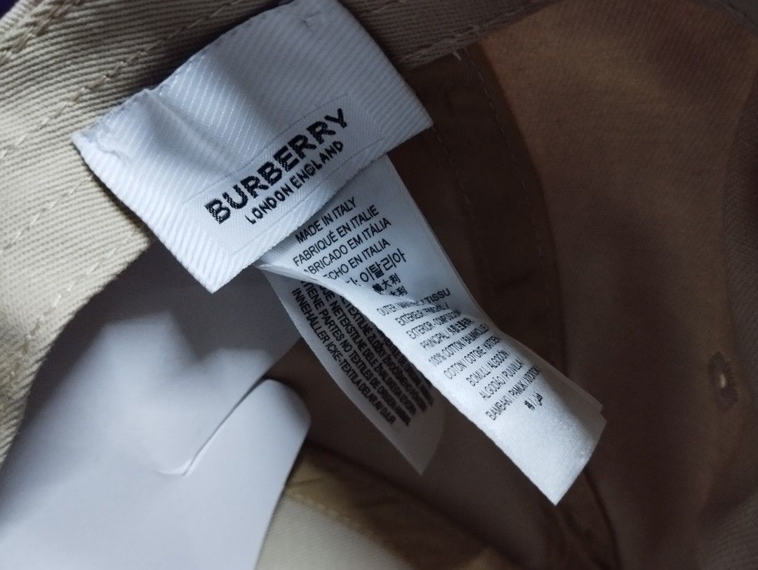Burberry Cotton Plain Hat Cream Men s Fashion Watches Accessories Caps Hats on Carousell
