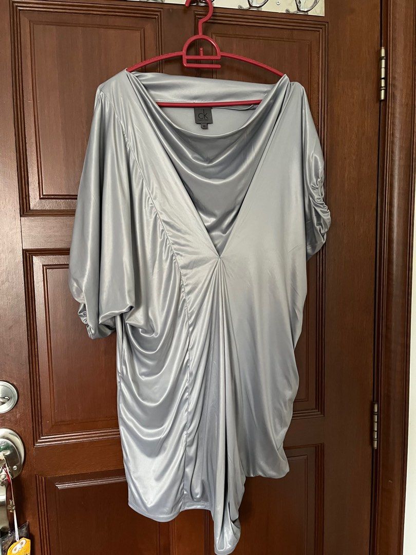Calvin klein shop silver dress