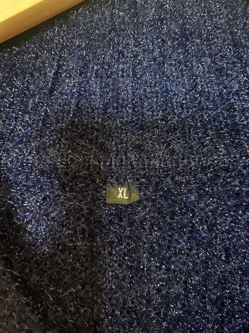 CDDD0201-453   專櫃撤櫃尾貨出清 藏藍色絲光毛68%+8%羊毛中長版外套 照片瀏覽 3