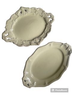 Ceramic Vintage Serving Platter Plates