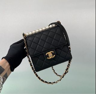 Chanel pearl clearance bag for sale