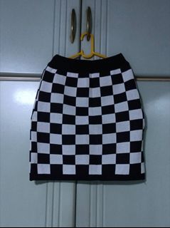 Checkered sale skirt singapore