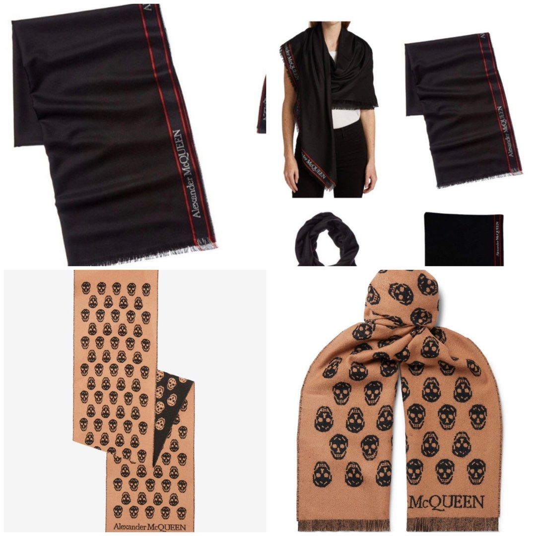 Clearance Bnwt Alexander McQueen Wool Scarf Shawl Authentic