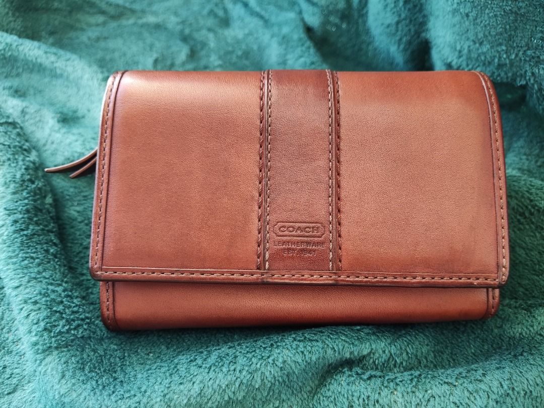 Coach british sales tan wallet