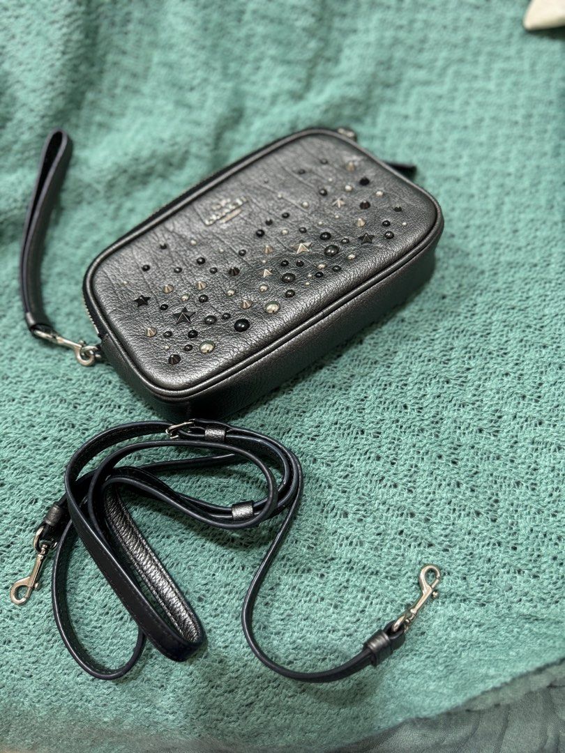 COACH Sadie Crossbody Clutch With Star Rivets Women s Fashion Bags Wallets Cross body Bags on Carousell