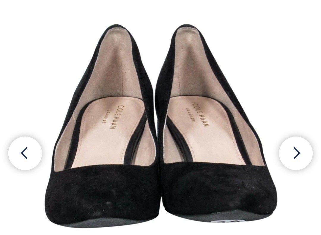 Cole haan black suede pumps shop