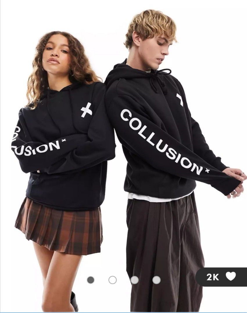 Collusion black hoodie sales