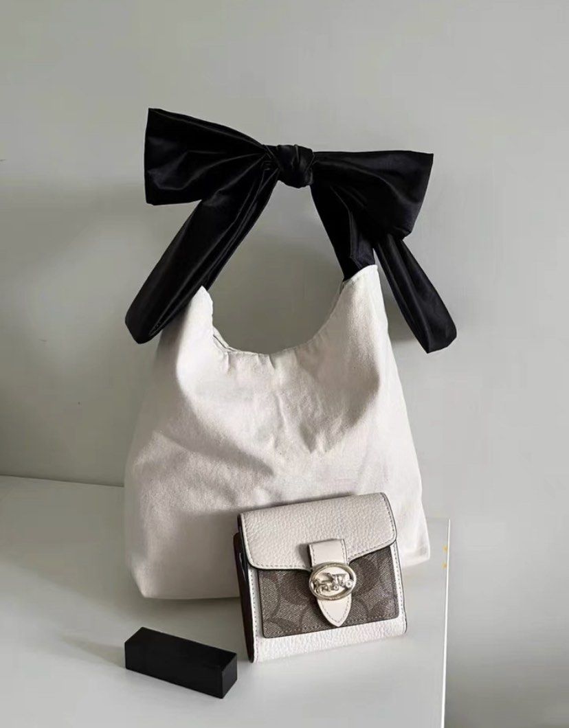 Coquette B W Bow Clutch Purse Women s Fashion Bags Wallets