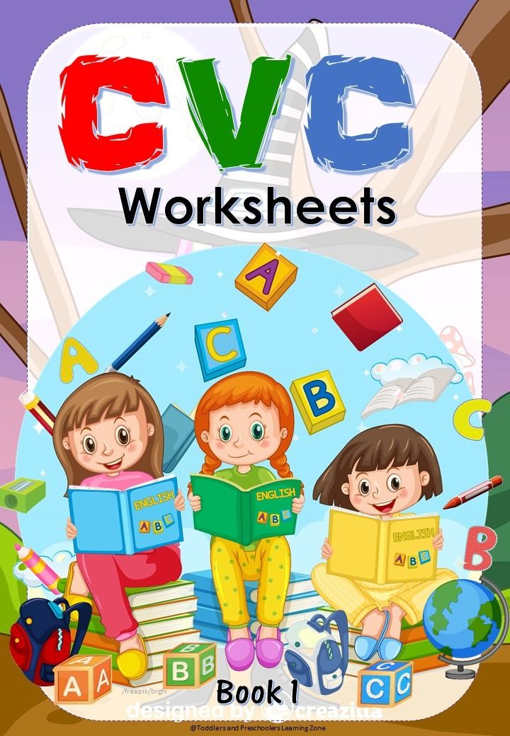 CVC Worksheets | 50 pages | Coloured Printing, Hobbies & Toys, Books ...