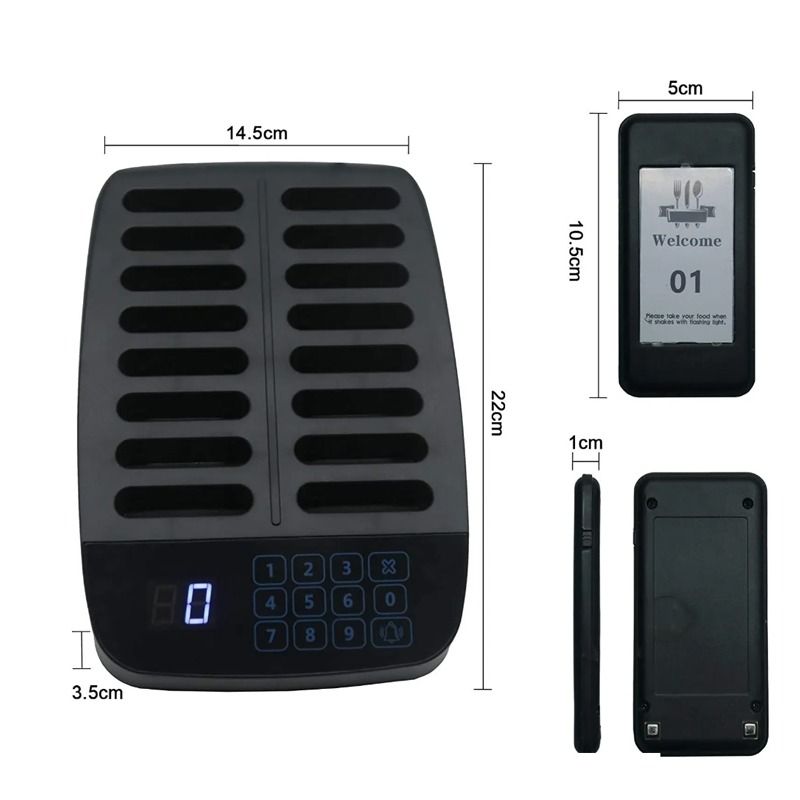 DAYTECH 10PC Coaster Buzzer Restaurant Guest Pager Calling System 300m Long Range Beeper | RP01 (Category: Microphones) located in Manila. Submitted by vmidirect (Listing ID 1286996974, Image 3). Description: Daytech Restaurant Pager Improve Work Efficiency Guest come to the restaurant and makes an order will get a receiver with corresponding number from the waiter.When the order is ready, the waiter at the counter will press the number on the ke