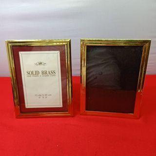 F190 Vintage Home decor 8"x6" Solid Brass Table top frame from the UK for 350 each