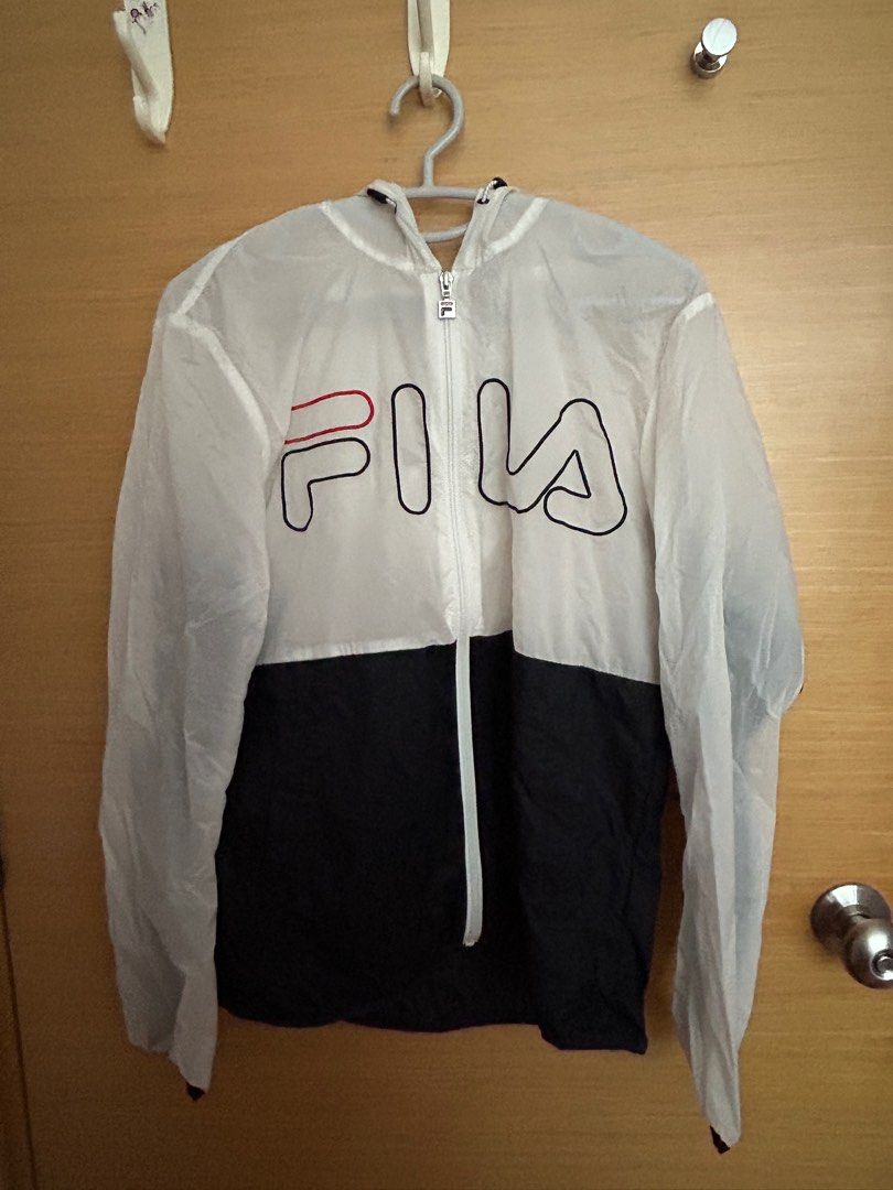 White fila windbreaker outlet