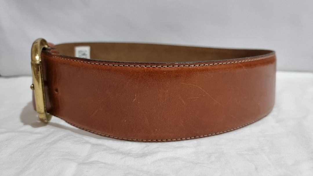 Gianfranco Ferre Women's Belt (Category: Belts) located in Binangonan. Submitted by caaaris (Listing ID 1287019859, Image 3). Description: Gianfranco Ferre Women's Belt Genuine leather Solid brass buckle Belt size 85 Belt width: Belt length: 88 cm Total length with buckle: 93.5 cm With signs of use, scuffs, scraches, and creases With one deep scratch. Pls refer to the last picture Made in Italy.