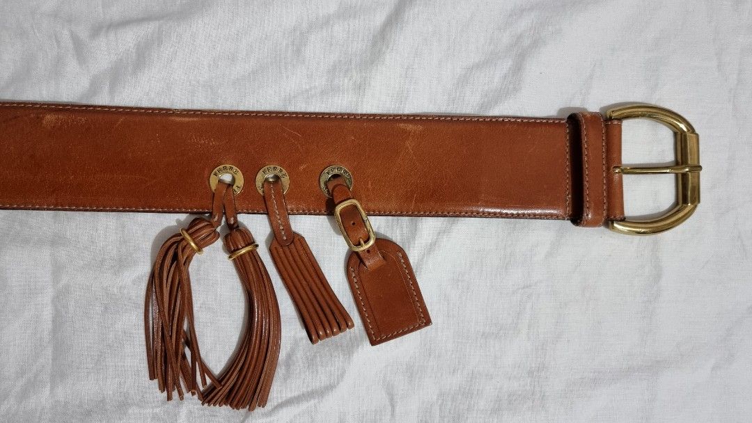Gianfranco Ferre Women's Belt (Category: Belts) located in Binangonan. Submitted by caaaris (Listing ID 1287019859, Image 2). Description: Gianfranco Ferre Women's Belt Genuine leather Solid brass buckle Belt size 85 Belt width: Belt length: 88 cm Total length with buckle: 93.5 cm With signs of use, scuffs, scraches, and creases With one deep scratch. Pls refer to the last picture Made in Italy.