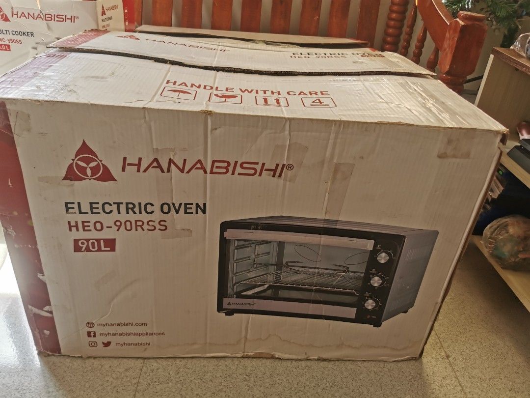 hanabishi 90L oven (Category: Bakeware) located in Malabon City. Submitted by jezreel88 (Listing ID 1287063446, Image 2). Description: brandnew item dented only not used no warranty.