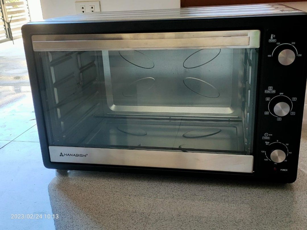 hanabishi 90L oven (Category: Bakeware) located in Malabon City. Submitted by jezreel88 (Listing ID 1287063446, Image 3). Description: brandnew item dented only not used no warranty.