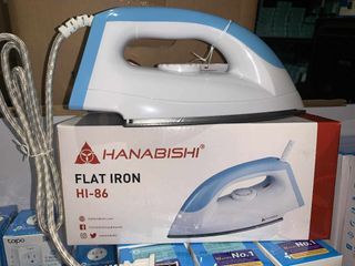 Hanabishi Flat Iron Non-Stick Teflon Sole Plate HI-86