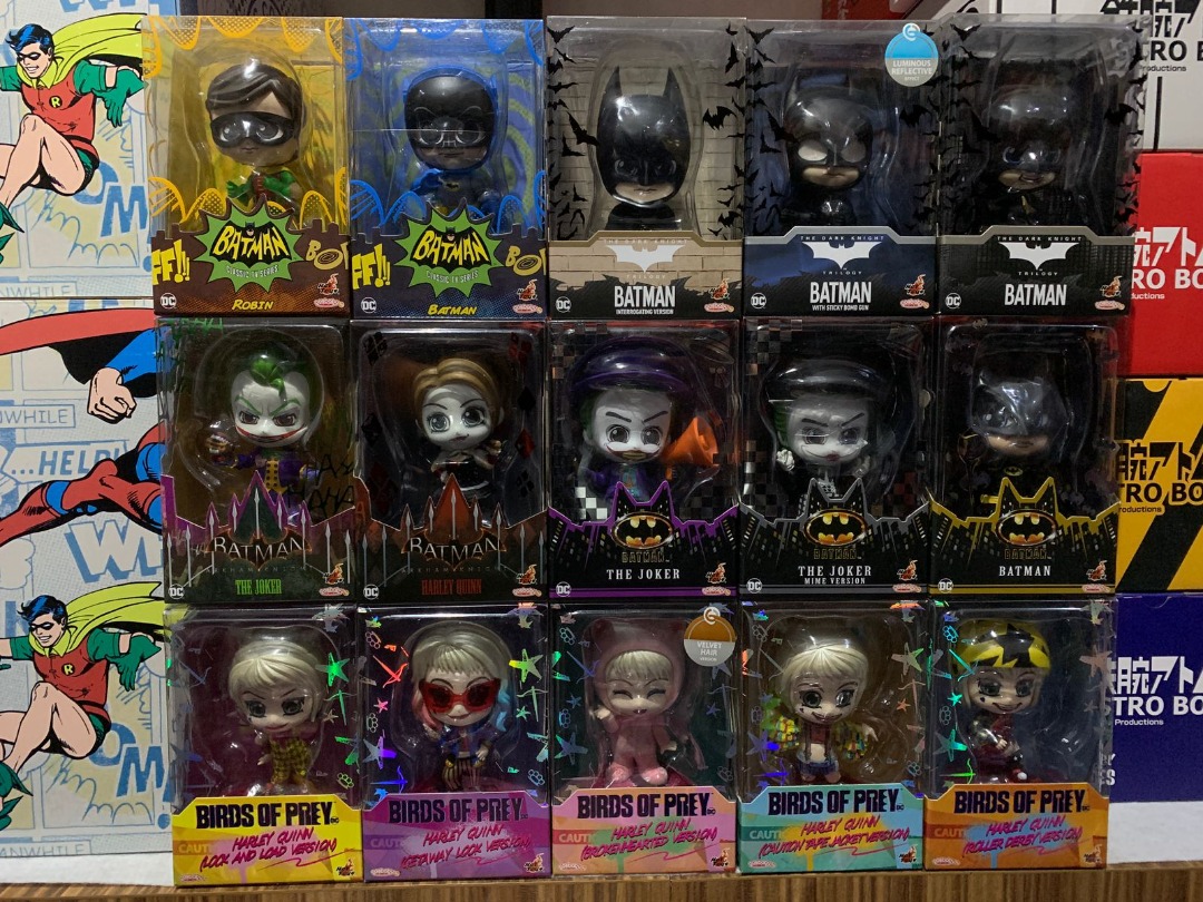Hot Toys Cosbaby Cosrider Batman Superman Joker harley quinn the ...