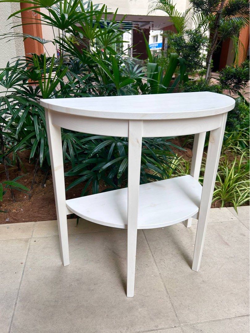 Ikea half cheap moon console table