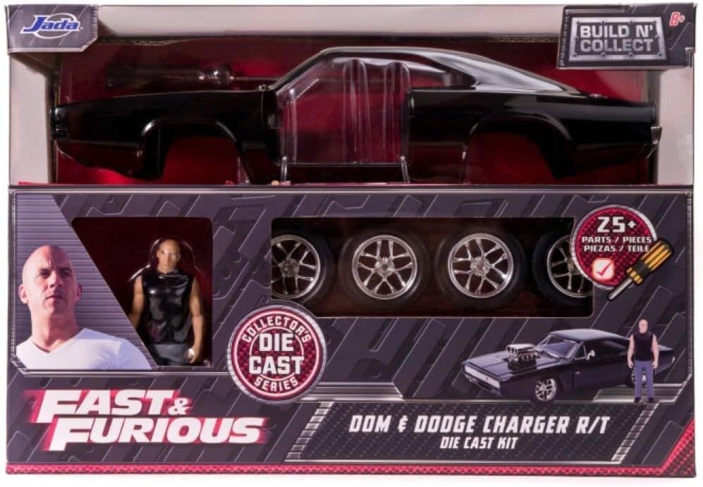 Jada Toys Fast & Furious Dom & Dodge Charger R/T, 1:24 Scale Build n ...