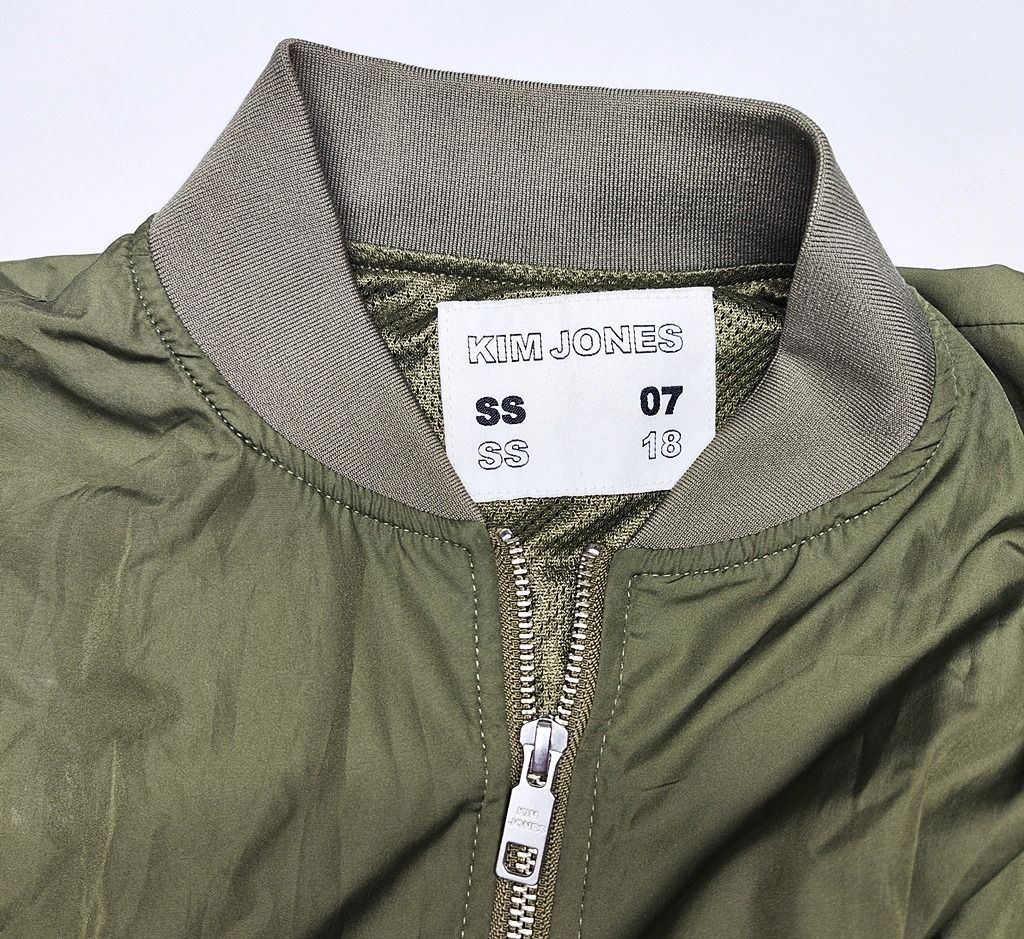 KIM JONES x GU army green light jacket