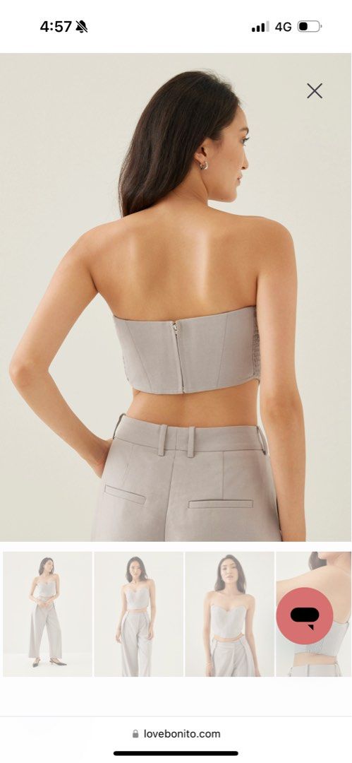 Olwyn Bustier Crop Top