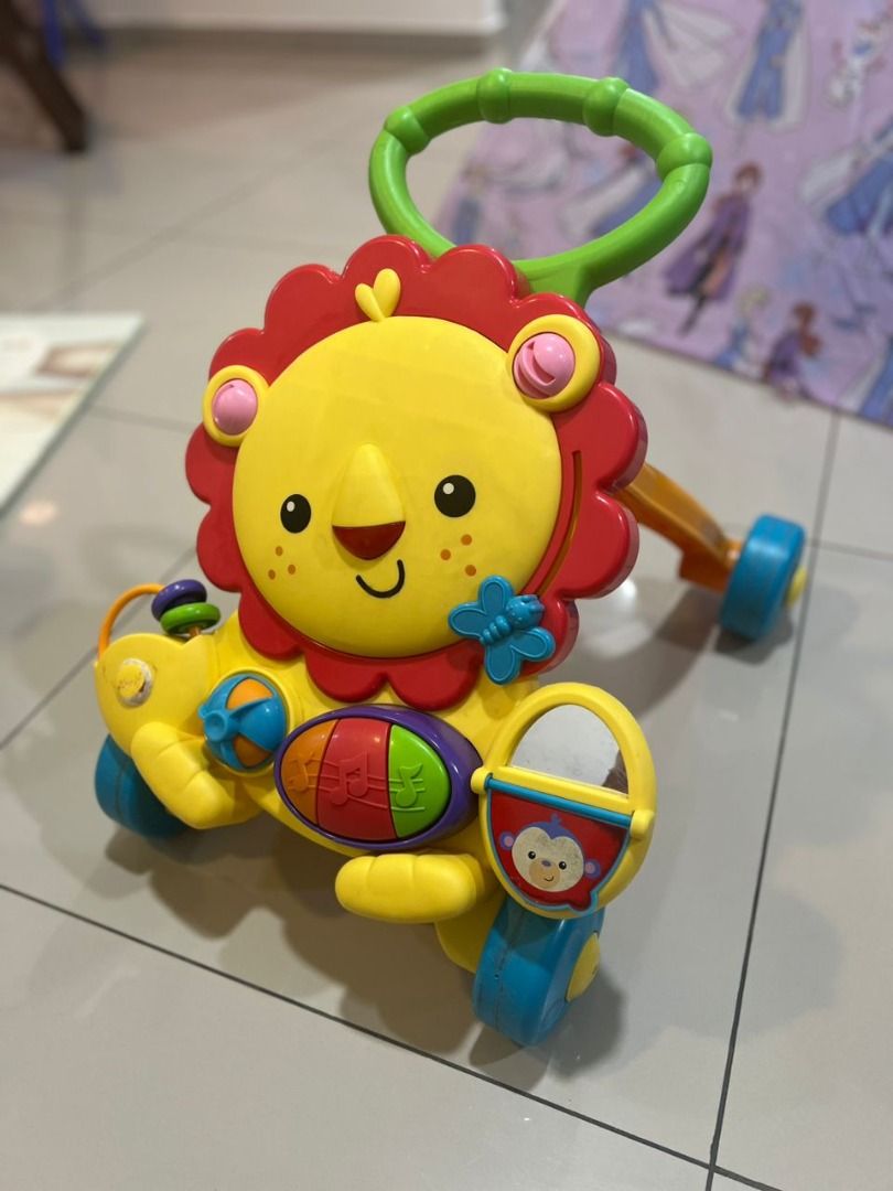 Push walker lion top